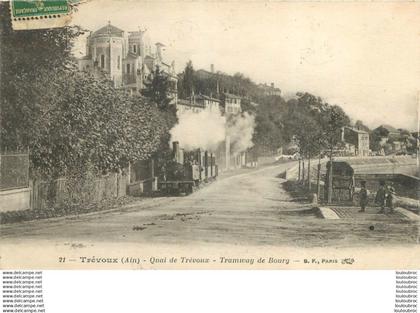 TREVOUX QUAI DE TREVOUX TRAMWAY DE BOURG