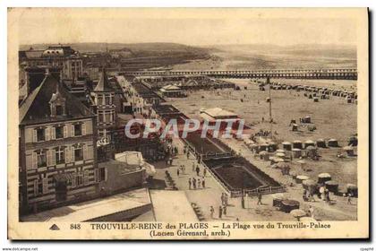 CPA Trouville Reine Des Plages La Plage Vue du Trouville Palace