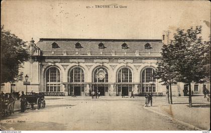 CPA Troyes La Gare