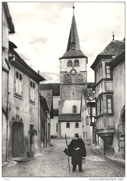 CPSM Turckheim - le veilleur de nuit