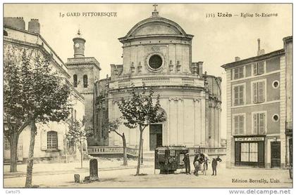 UZES 30 - Eglise St-Etienne - Affiches Publicitaires - Urinoirs - Insolite