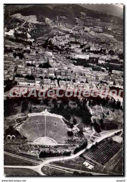 CPSM Vaison La Romaine Vue Aerienne théâtre et ville romaine
