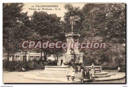 CPA Valenciennes Statue De Watteau