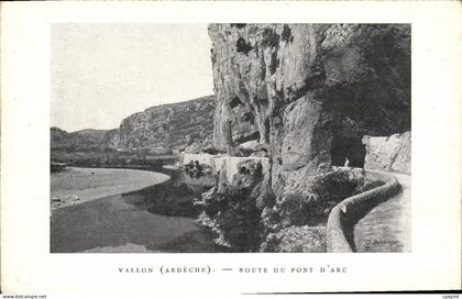 CPA Vallon Route Du Pont d'arc