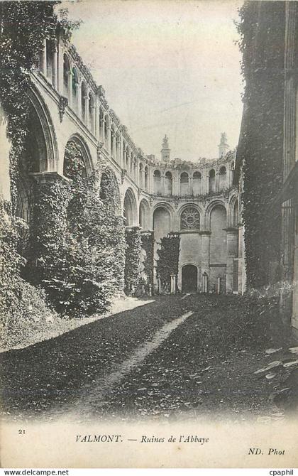 CPA 21 valmont ruines de l abbaye