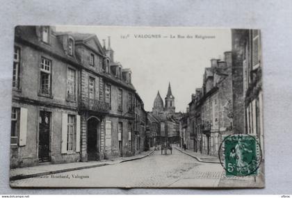 Cpa 1908, Valognes, la rue des Religieuses, Manche 50
