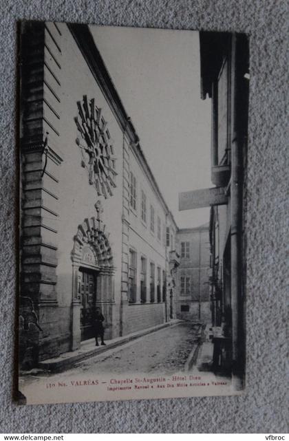 Valréas, chapelle saint Augustin, hôtel Dieu, Vaucluse 84