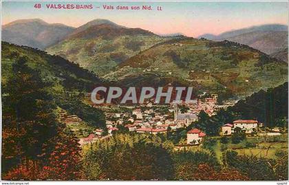 CPA Vals les Bains Vals dans son Nid