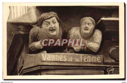 CPA Vannes Groupe Grotesque D'un Menage surnomme Vannes et sa femme