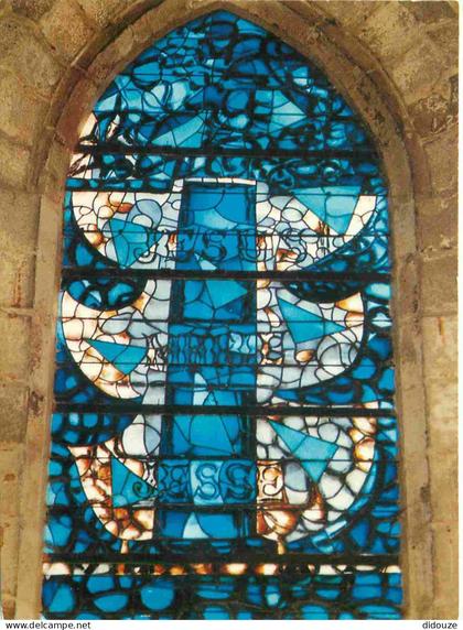 76 - Varengeville sur Mer - Intérieur de l'Eglise - Vitrail de Braque - Art Vitraux Religieux - CPM - Voir Scans Recto-V
