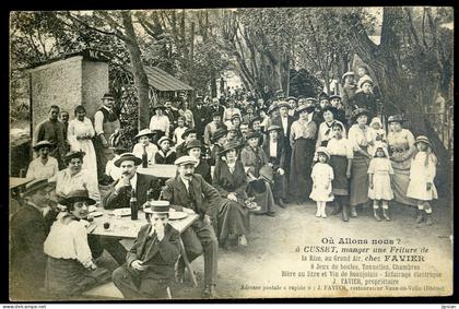 cpa du 69 à Cusset chez Favier restaurateur à Vaux en Velin    LANR47