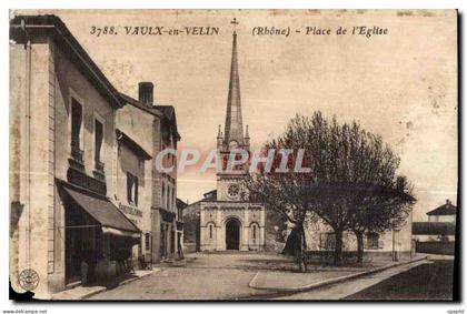 Vaux en Velin - Place de l Eglise - CPA