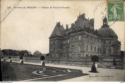 CPA Environs de Melun Chateau de Vaux le Vicomte