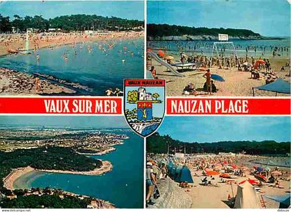 17 - Vaux sur Mer - Nauzan Plage - Multivues - Scènes de Plage - Blasons - CPM - Voir Scans Recto-Verso