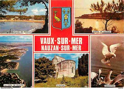 17 - Vaux sur Mer - Nauzau sur Mer - Multivues - Blasons - CPM - Voir Scans Recto-Verso