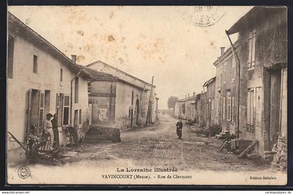 CPA Vavincourt /Meuse, Rue de Clermont