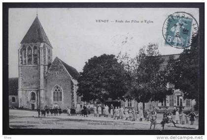 89 Venoy ecole des filles eglise    D89D  K89024K  C89438C RH037222