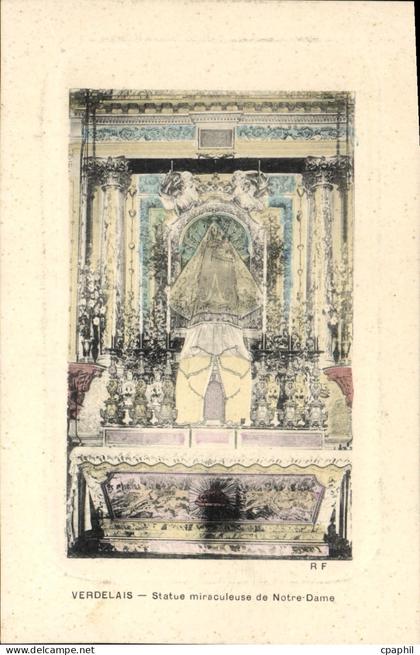 CPA Verdelais Statue Miraculeuse De Notre Dame