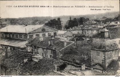 CPA La Grande Guerre Bombardement de Verdun Bombardment of Verdun
