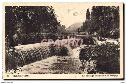 CPA Vermenton Le barrage du moulin de Reigny