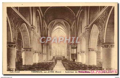 CPA Verneuil sur Avre Interieur de la Madeleine