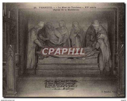 CPA Verneuil sur Avre La mise au tombeau 15eme Eglise de la Madeleine