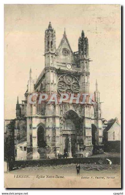 CPA Vernon Eglise Notre Dame