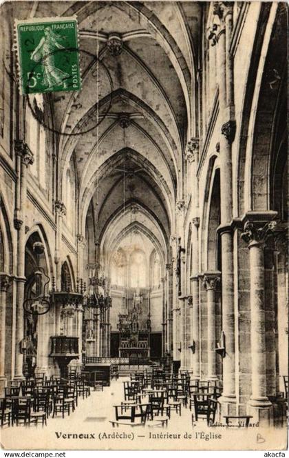 CPA VERNOUX Intérieur de l'Église (660830)