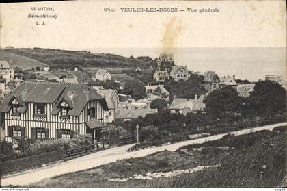 CPA Veules Les Roses Vue Generale
