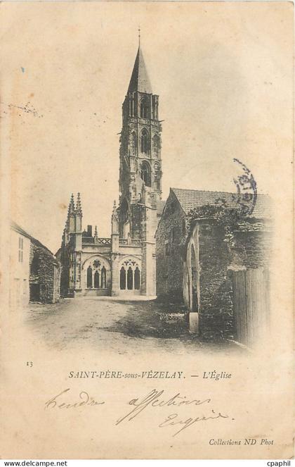 CPA Saint Pere sous Vezelay L'Eglise