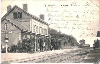 CPA Carte Postale France  Viarmes  La Gare 1905VM93178 ok