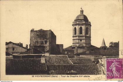 CPA Vic Fezensac Tour du Chapitre XV Siecle