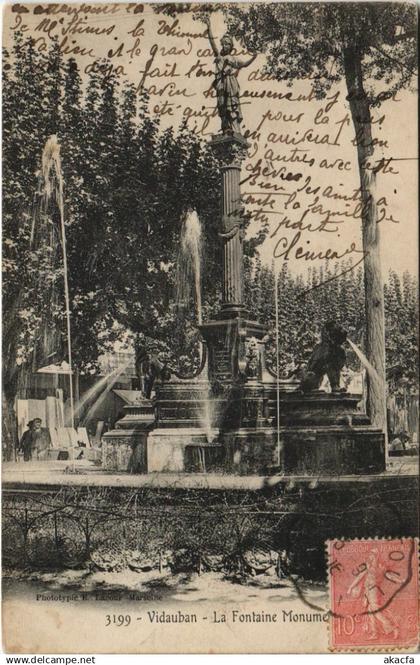 CPA VIDAUBAN La Fontaine (1112678)
