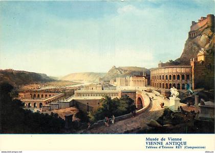 Carte Postale - 38 - Vienne sur le Rhone - Vienne Antique - Art Peinture - Tableau d'Etienne Rey - Musée de Vienne - Car