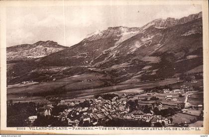 CPA Villard de Lans Panorama vue sur Villard de Lans et le Col de l'Arc