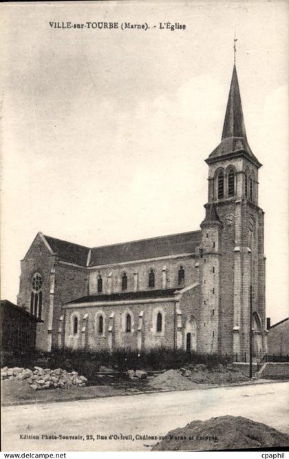 CPA Ville Sur Tourbe L'Eglise