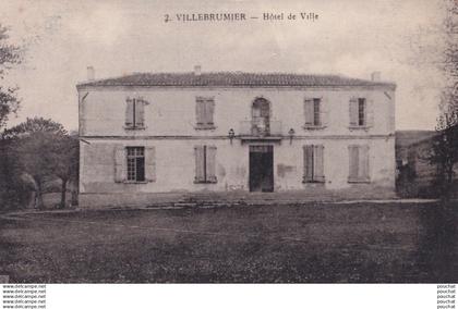 X7-82) VILLEBRUMIER (TARN ET GARONNE) HOTEL DE VILLE - EN  1923 - ( 2 SCANS )