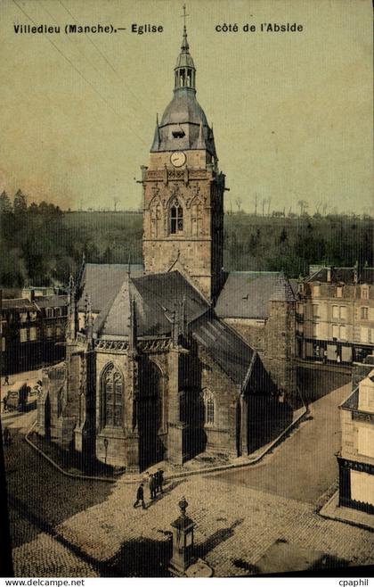 CPA Villedieu Eglise Cote de l'Abside