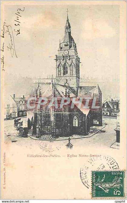 CPA Villedieu les Poetes Eglise Notre Dame