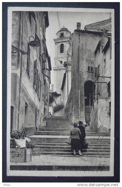 06 Villefranche-sur-Mer escalier sépia D06D K06159K C06159C RH032690