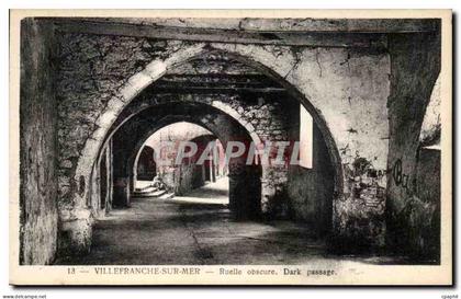 CPA Villefranche Sur Mer Ruelle Obscure