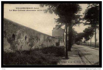 93 Villemomble guerre 1870 D93D K93077K C93077C RH089663