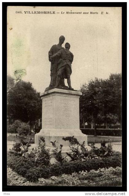 93 Villemomble monument aux morts D93D K93077K C93077C RH089656