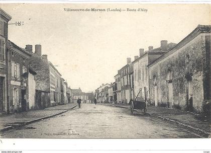 CPA Villeneuve-de-Marsan Route d'Aire