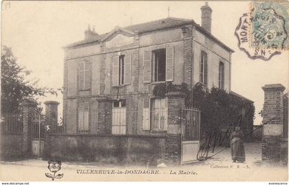 °°°°°  89 VILLENEUVE LA DONDAGRE    °°°°°    ////   REF.  JUIN 18  / BO. 89