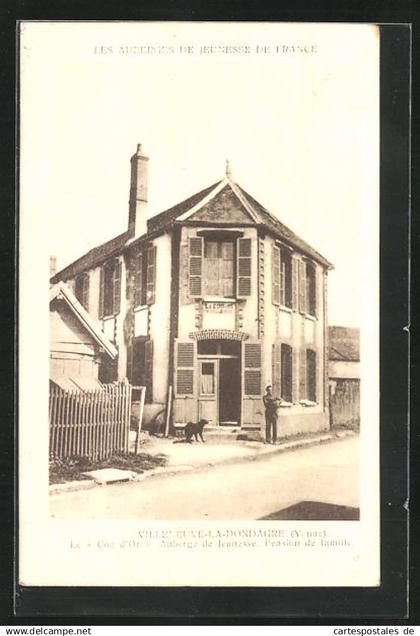 CPA Villeneuve-la-Dondagre, Pension de familie