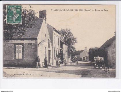 VILLENEUVE-LA-DONDAGRE: route de sens - très bon état