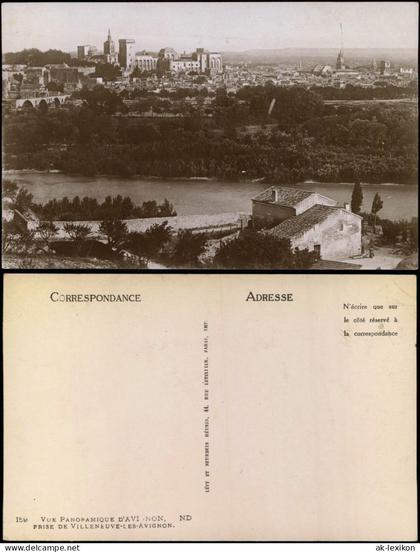 CPA Villeneuve-lès-Avignon Stadtblick 1918