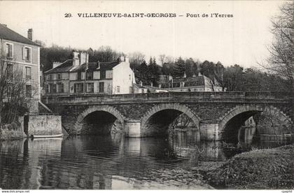 Villeneuve Saint Georges CPA Pont de l'yerres