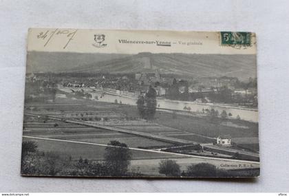 AB34, Cpa 1907, Villeneuve sur Yonne, vue générale, Yonne 89